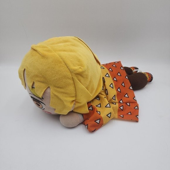 Sega Demon‎ Slayer Kimetsu no Yaiba Zenitsu Agatsuma 15" Plush Yellow Sad Laying - Picture 2 of 8